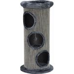 nanook Kratztonne Simba grau - Katzen Kratzbaum mit große Öffnungen und kuscheligem Katzenbett - Preisvergleich