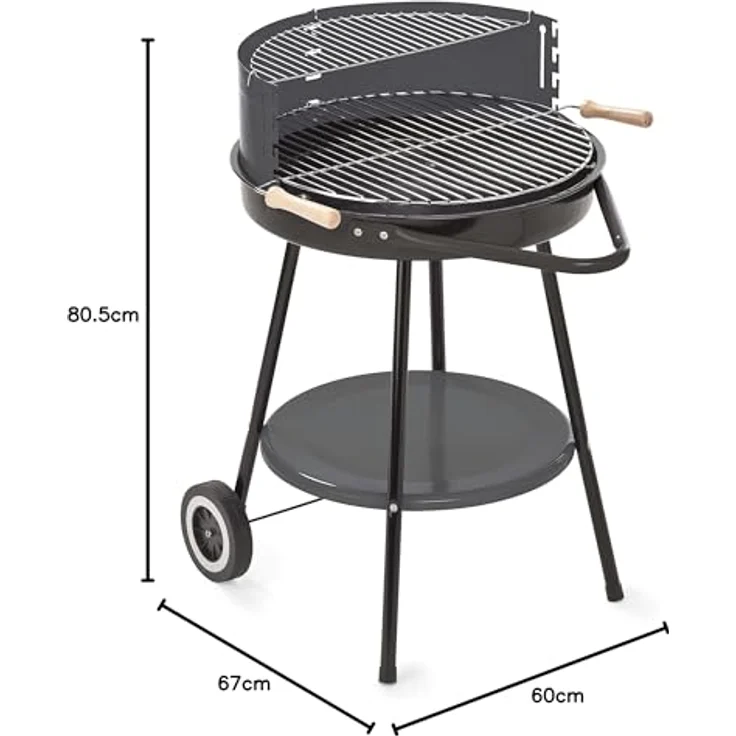 LANDMANN Corso Holzkohlegrillwagen, anthrazit – Bild 2