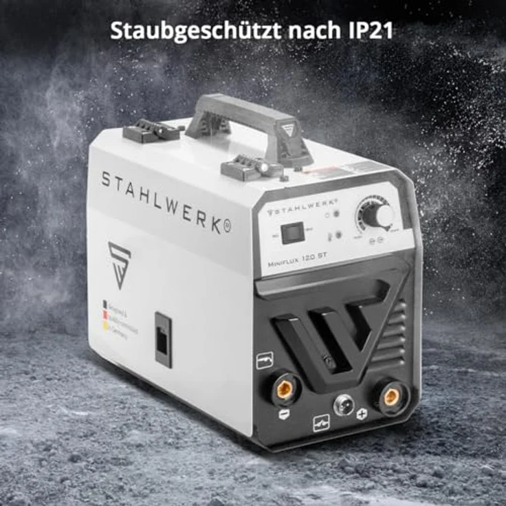 STAHLWERK Fülldrahtschweißgerät Mini FLUX 120 ST, 20-120 A, Packung, mit synergischem Drahtvorschub und ARC, MMA-Funktion - Preisvergleich – Bild 4