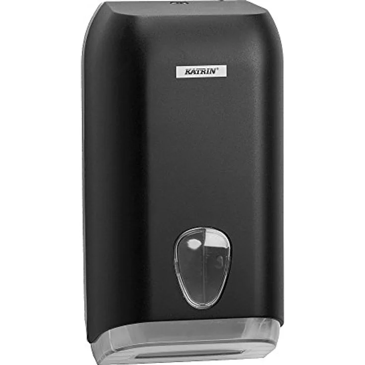 Katrin Papierhandtuchspender 92605, Faltspender für Toilettenpapier, Schwarz