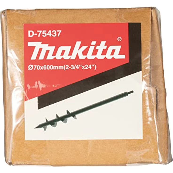 Makita Erdbohrer D-75437, 70 mm Durchmesser, 600 mm Länge, für Pflanzarbeiten und Rammspitzen – Bild 7