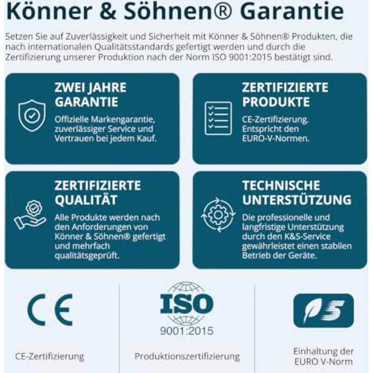 Könner & Söhnen Invertergenerator KS 9500iE S ATSR, 9,5 kW, leiser Betrieb, automatische Notstromversorgung, Fernsteuerung, 10 Std. Laufzeit – Bild 11