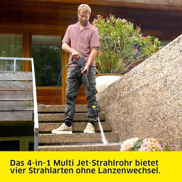 Kärcher Home & Garden K 5 Comfort Premium Home, Hochdruckreiniger mit 145 bar Druck, inkl. Flächenreiniger T 5 und Reinigungsmittel, wassergekühlter Motor, ergonomische Pistole mit G 180 Q COMFORT!Hold – Bild 4