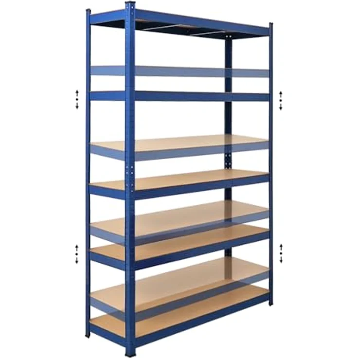 PROREGAL Schwerlastregal Ragnar für Gesamtlast 875kg Maße: 180x120x40 Blau, Kellerregal, Steckregal, Garagenregal, Lagerregal – Bild 5
