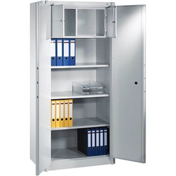CP Sicherheitsschrank C 4000 Certos, lichtgrau, mit Doppelbartschloss, 5-facher Bolzenverriegelung und Brandschutzklasse A1, 93,0 x 50,0 x 195,0 cm