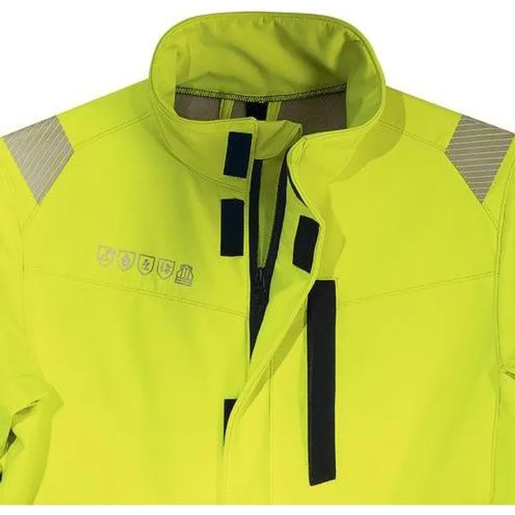 Uvex Sports uvex suXXeed Multifunktions-Softshelljacke, hochsichtbar, schwer entflammbar, gelb, warngelb, XL