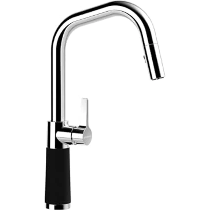 Schock Küchenarmatur SC-530 SB, ausziehbar mit Strahl-Brause, Rückflussverhinderer, Schwenkbereich 120°, ergonomisches Design – Bild 1