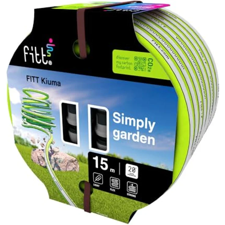 FITT Kiuma 15m, Leichter und flexibler Gartenschlauch mit NTS PLUS-Technologie für optimalen Wasserfluss, UV-beständig und langlebig – Bild 4