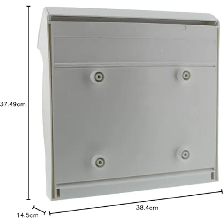 BURG-WÄCHTER, Kompakter Briefkasten mit Öffnungsstopp, A4 Einwurf-Format, Vollkunststoff, Classico 4931 W, Weiß – Bild 8