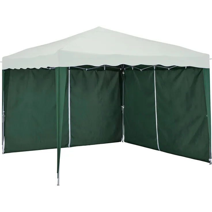 KONIFERA Pavillonseitenteil Faltpavillon, 2-teilig, grün, passend für 300x300 cm Faltpavillon