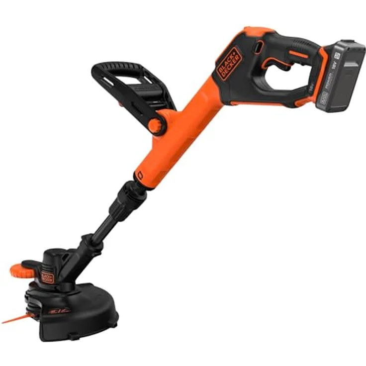 Black & Decker Akku-Rasentrimmer 18V/2Ah, leichte Handhabung, Schnittbreite 25 cm, kabellose Freiheit – Bild 3