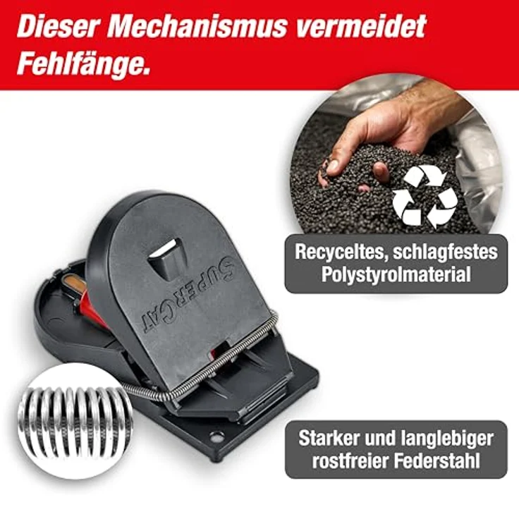 Swissinno SuperCat Pro Mausefalle Lockstoff 2St. – Bild 4