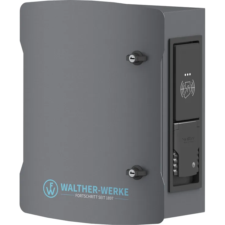 Walther smartEVO 22, Elektroauto Ladestation 22 kW, Typ 2, 32 A, Eisenglimmergrau