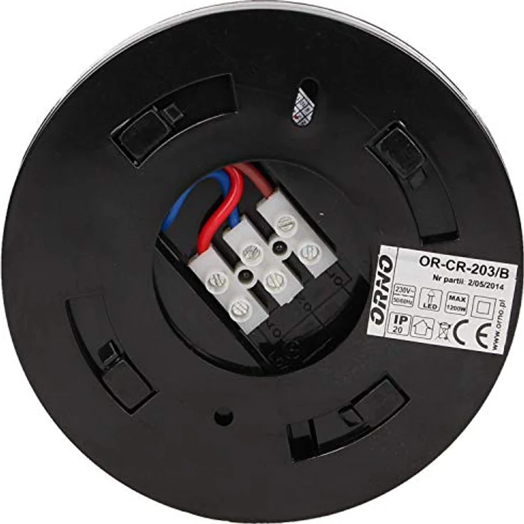 Orno CR-203 LED Bewegungsmelder, 360° Infrarot-Deckenmontage, max. 1200 W, Anpassbare Lichtintensität, Farbe: Schwarz – Bild 3
