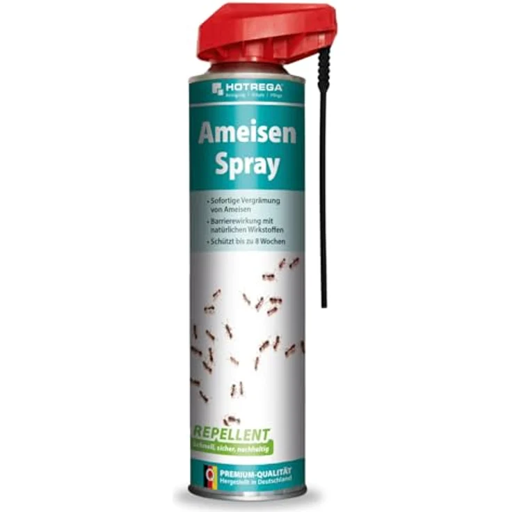 HOTREGA Ameisen Spray Repellent 600 ml | Sofortige Wirkung | Langzeitschutz bis zu 8 Wochen | Gebrauchsfertiges Insektenspray für innen und außen – Bild 1