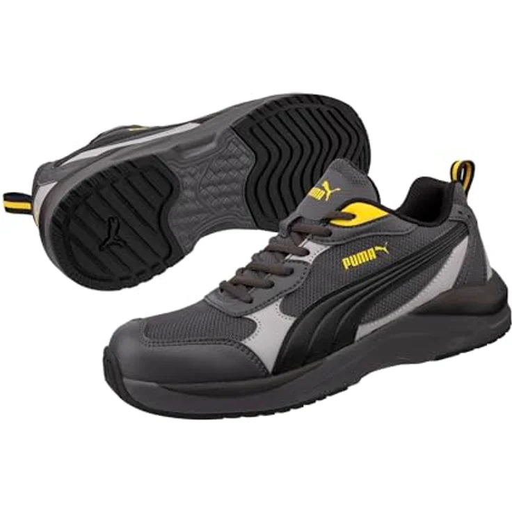 PUMA Sicherheitsschuhe SHIFT Low, veganer Arbeitsschuh mit Stahlkappenschutz und flexibilem FAP® Durchtrittschutz, grau, Gr. 39 – Bild 2