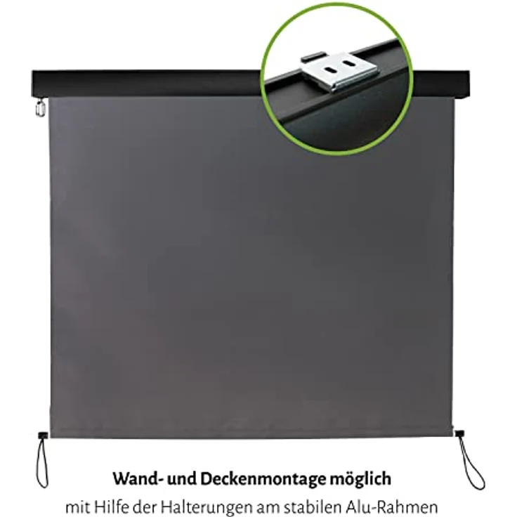 empasa Senkrechtmarkise Vertikalmarkise Balkonmarkise Sonnenschutz Balkonsichtschutz Sichtschutz Balkonrollo Rollo mit Handkurbel in verschiedenen Größen und Farben – Bild 5