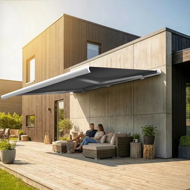 Eclipse Vollkassettenmarkise Eclipse Premium 4,5x3m Grau – Bild 3