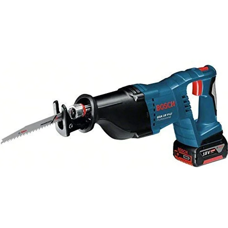 Bosch Professional Professional Säbelsäge GSA 18 V-LI (inkl. 2 x 5,0 Ah Akku, Schnellladegerät, 2x Sägeblatt, L-BOXX) – Bild 2
