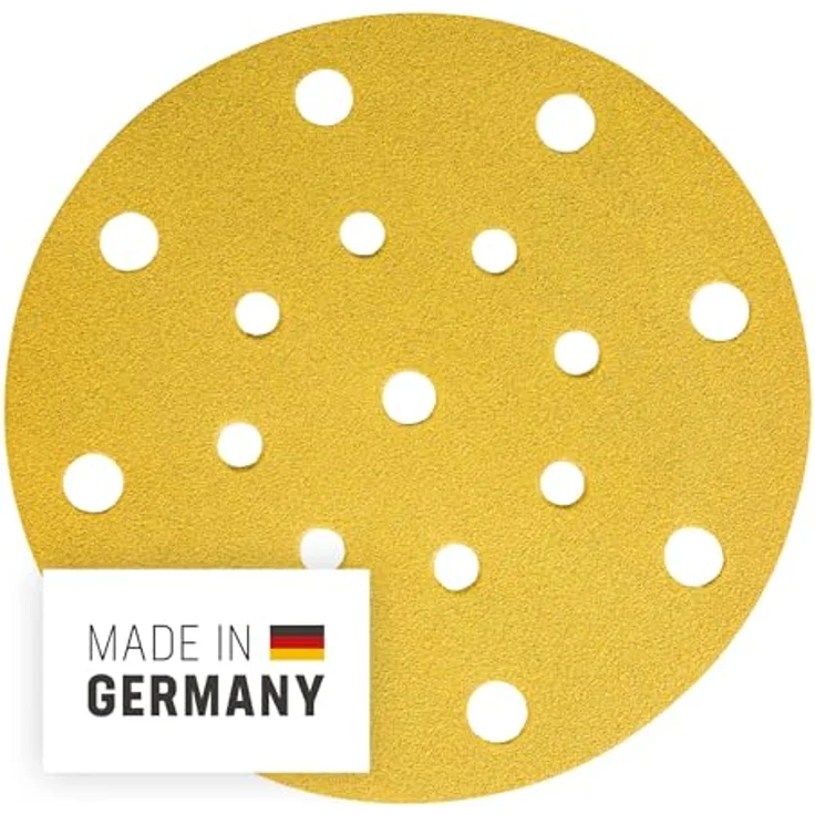 STIER Schleifscheiben Universal D150 / P40 / 16-Loch / 50 Stk. - Hochwertiges Korundkorn, Made in Germany – Bild 2