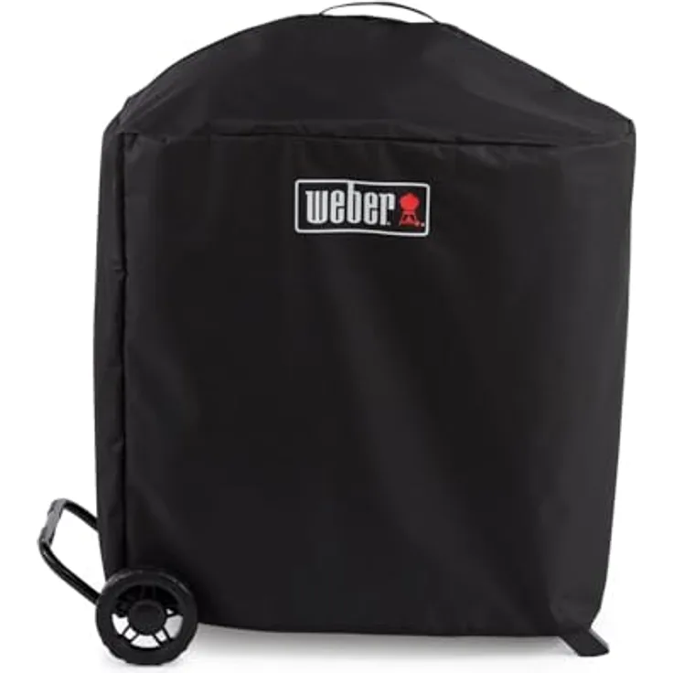 Weber Premium Abdeckhaube für Traveler Compact Grill, atmungsaktiv UV- und wasserbeständig, Schutz vor Wind und Wetter, Grillcover, BBQ-Abdeckung - Schwarz
