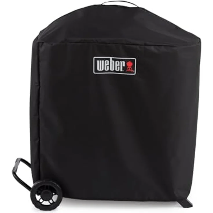 Weber Premium Abdeckhaube für Traveler Compact Grill, atmungsaktiv UV- und wasserbeständig, Schutz vor Wind und Wetter, Grillcover, BBQ-Abdeckung - Schwarz – Bild 1