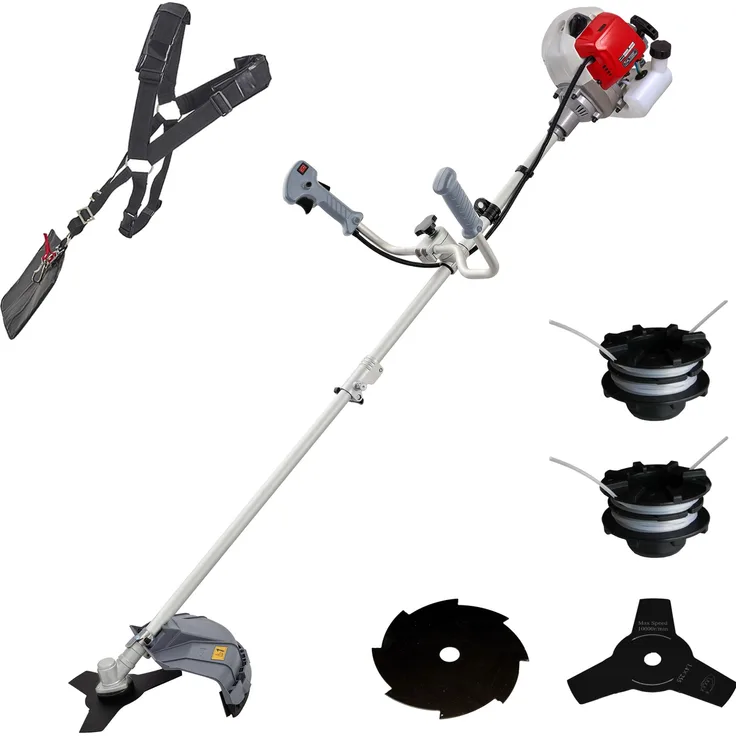 ikra Benzin Freischneider IBF 43 inkl. 8-Zahn-Messer & Schultergurt