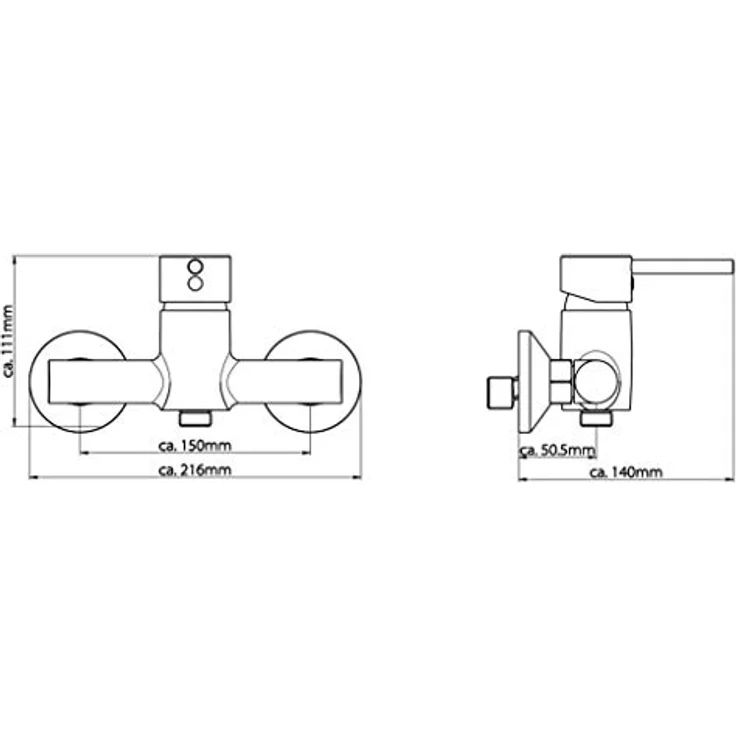 SCHÜTTE LAURANA Duscharmatur, Chrom – Bild 2
