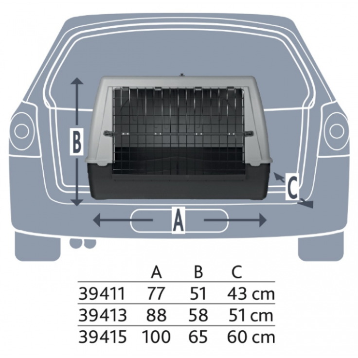 Trixie Transportbox Journey S-M: 77 × 51 × 43 cm