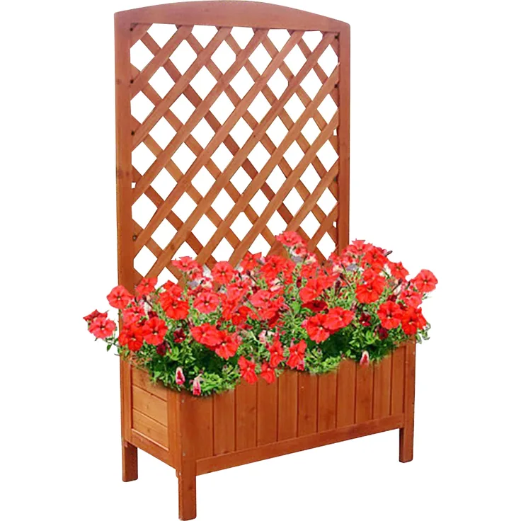 Mucola Blumenkasten Rankgitter Rosengitter Holz