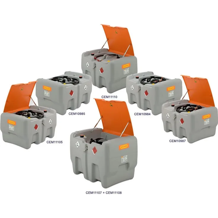 CEMO DT-MOBIL EASY Mobile Tankanlage 440 Liter E-Pumpe 12V und Klappdeckel