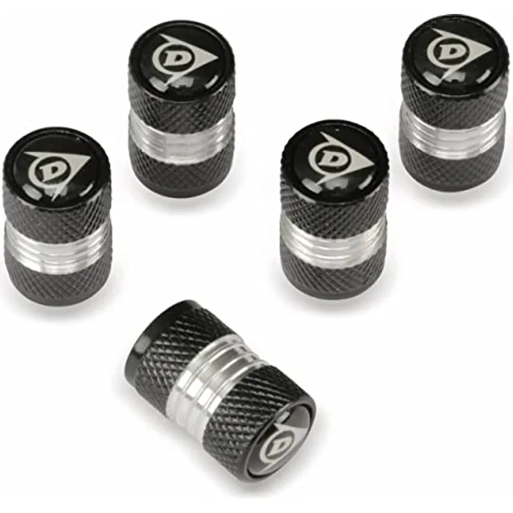 Dunlop AV Ventilkappen Aluminium Black 5 Teile