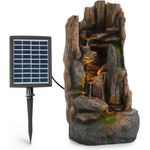 Mystic Tree Solarbrunnen LED-Beleuchtung Polyresin Braun