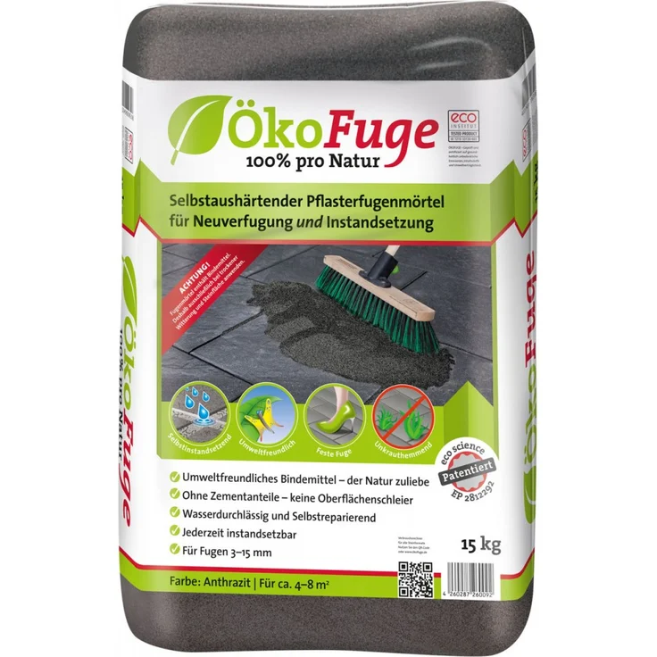 ÖkoFuge Pflasterfugenmörtel anthrazit 15 kg - Preisvergleich