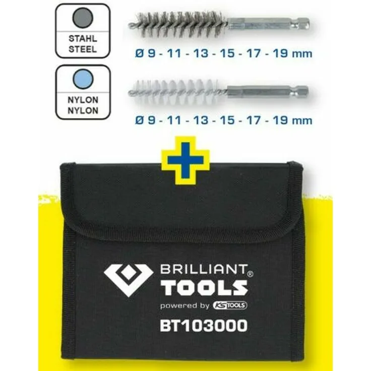 Brilliant Tools Reinigungs Bürsten Satz, 20 tlg. BT103000
