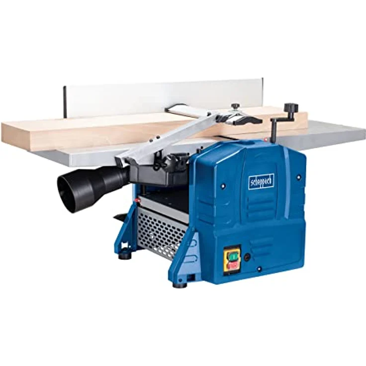 Scheppach Abricht- und Dickenhobelmaschine HMS1080 | 230V 1500 Watt | 2 HS-Hobelmesser | Hobelbreite 254 mm | Durchlasshöhe: 120mm | Messerdrehzahl 8500 min-1 | Spanabnahme max. 2mm – Bild 3