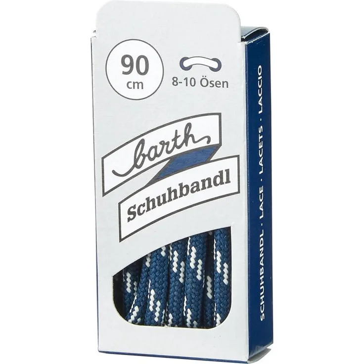 Schnürsenkel, 90 cm, rund, blau-weiß