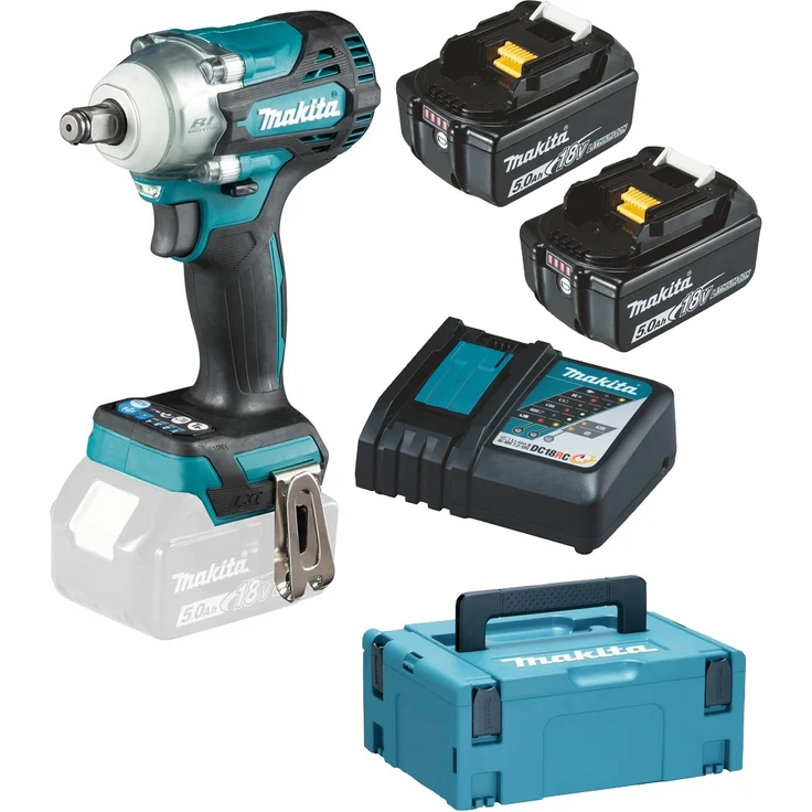 Makita DTW300RTJ 18V Akku-Schlagschrauber 2x Akku 5,0 Ah im Makpac – Bild 1