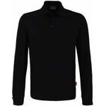 HAKRO Langarm Poloshirt Performance Herren #815 Gr. XL schwarz