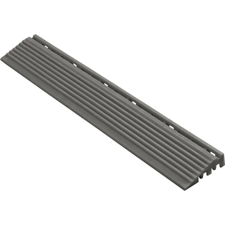 florco® Seitenteil für 40 x 40 cm Klickfliesen, dunkelgrau, 40 x 6,2 x 1,8 cm, 4 Stück/Pack