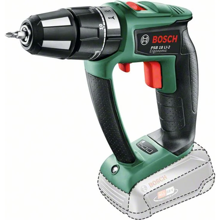 Bosch PSB 18 LI-2 Ergonomic 06039B0302 Power for All 18V Akku-Schlagbohrschrauber 2,5 Ah ohne Akku ohne Ladegerät im Karton – Bild 1