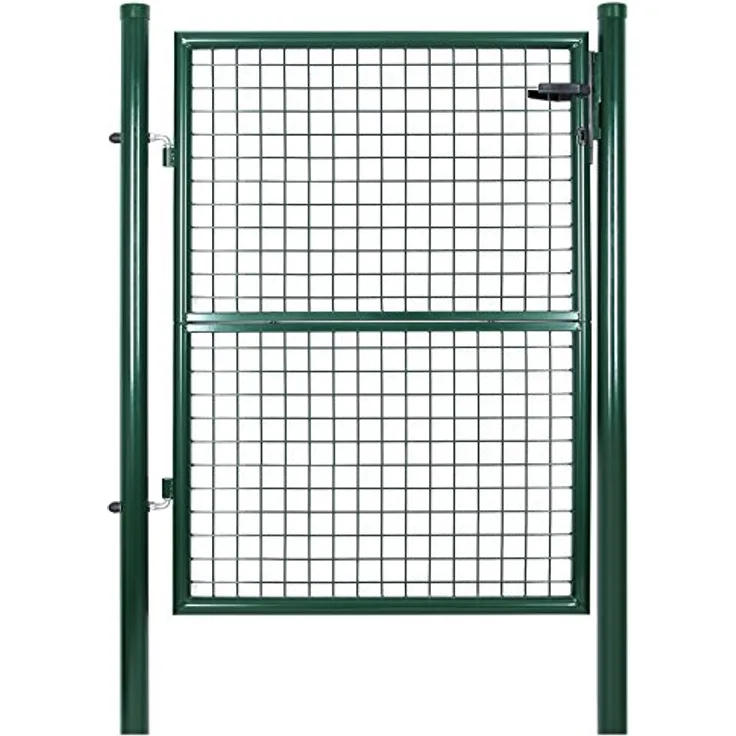 Gartentür Gartentor Hoftor Zauntür Tor Inkl. Schloss 125 x 106cm Grün GGD175G - Grün