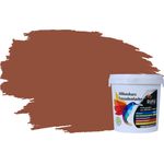 RyFo Colors Silikonharz Fassadenfarbe Lotuseffekt Trend Kupferbraun 1l - bunte Fassadenfarbe, weitere Braun Farbtöne und Größen erhältlich, Deckkraft Klasse 1