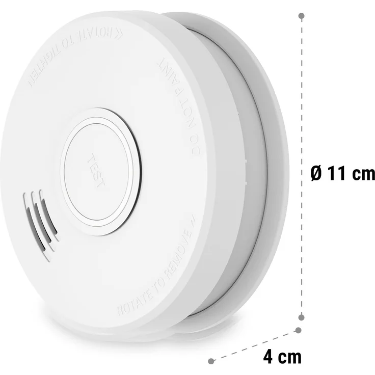 Rauchmelder DOF19 Kunststoff Warnsignal: 85 dB 9V batteriebetrieben Weiß – Bild 5