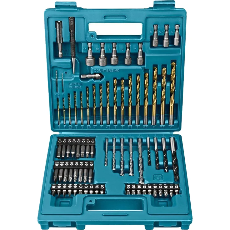 Makita B-49373 Bit & Bohrer-Set 75-teilig Bitsatz für Metall & Holz im Koffer – Bild 2