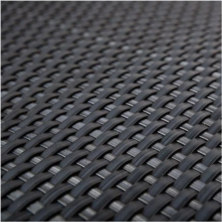 PE-Rattan in 0,9m Breite (Meterware) Sichtschutz Balkonblende anthrazit