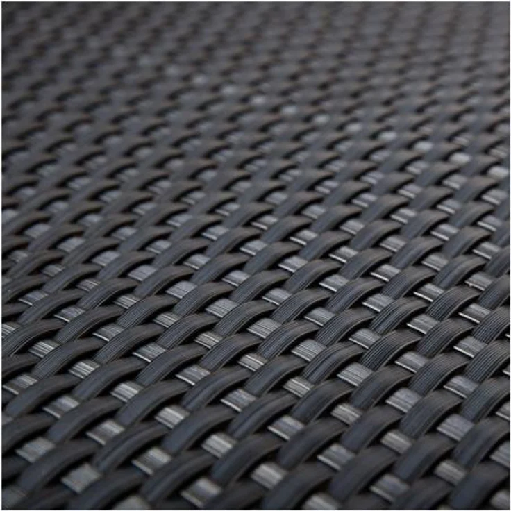PE-Rattan in 0,9m Breite (Meterware) Sichtschutz Balkonblende anthrazit – Bild 1