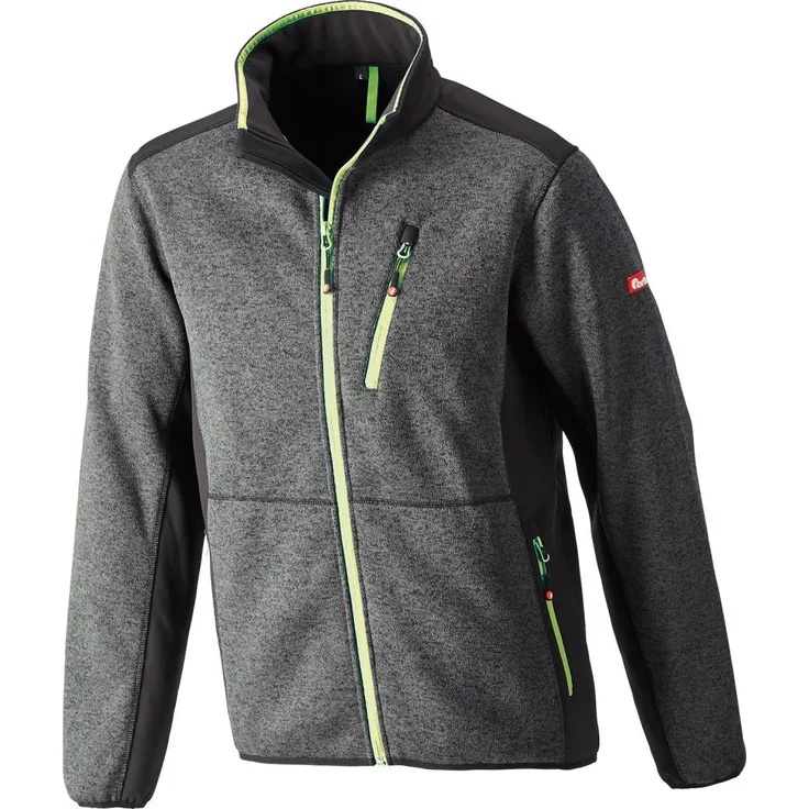 Strickjacke,Softshell,Gr.2XL,dunkelgr.-lime,FORTIS