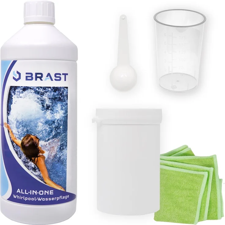 BRAST All in One Wasserpflege Set 5tlg für Pool-Anfänger mit ausführlicher Deutscher Anleitung Made in Europa – Bild 2