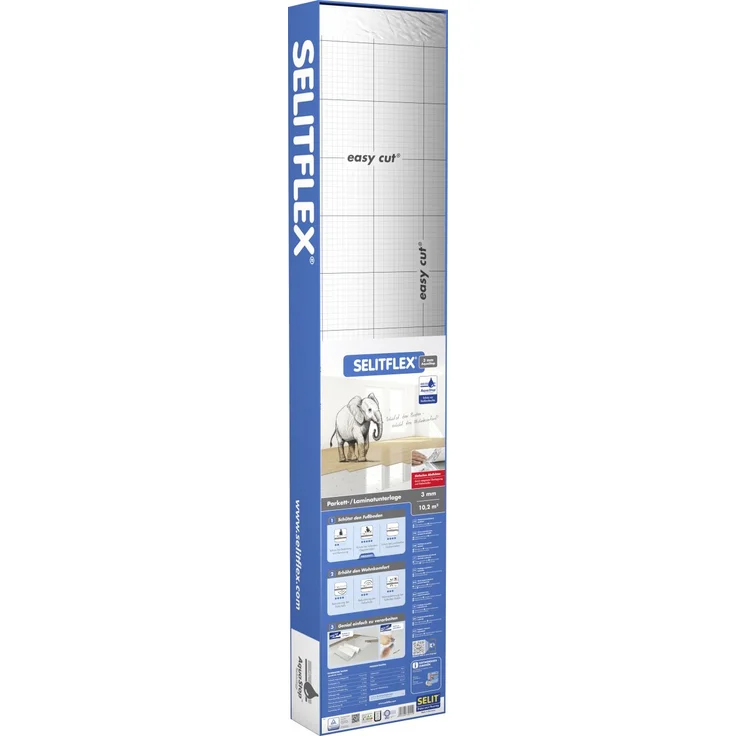 SelitFlex Dämmplatte Aqua Stop Faltplatte 3 mm stark 1,20 x 8,5 m silber – Bild 4